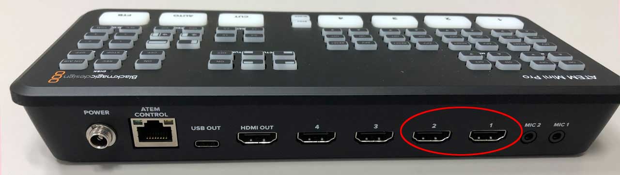 atem mini pro hdmi入力