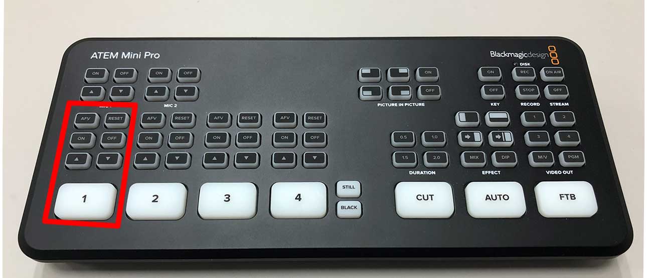 atem mini pro映像チャンネル
