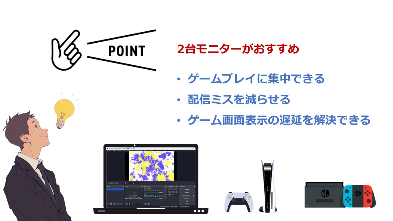 2台のモニターがおすすめの理由